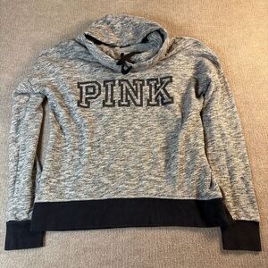 PINK Victoria's Secret Women's Gray Hoodie Sweater 1406